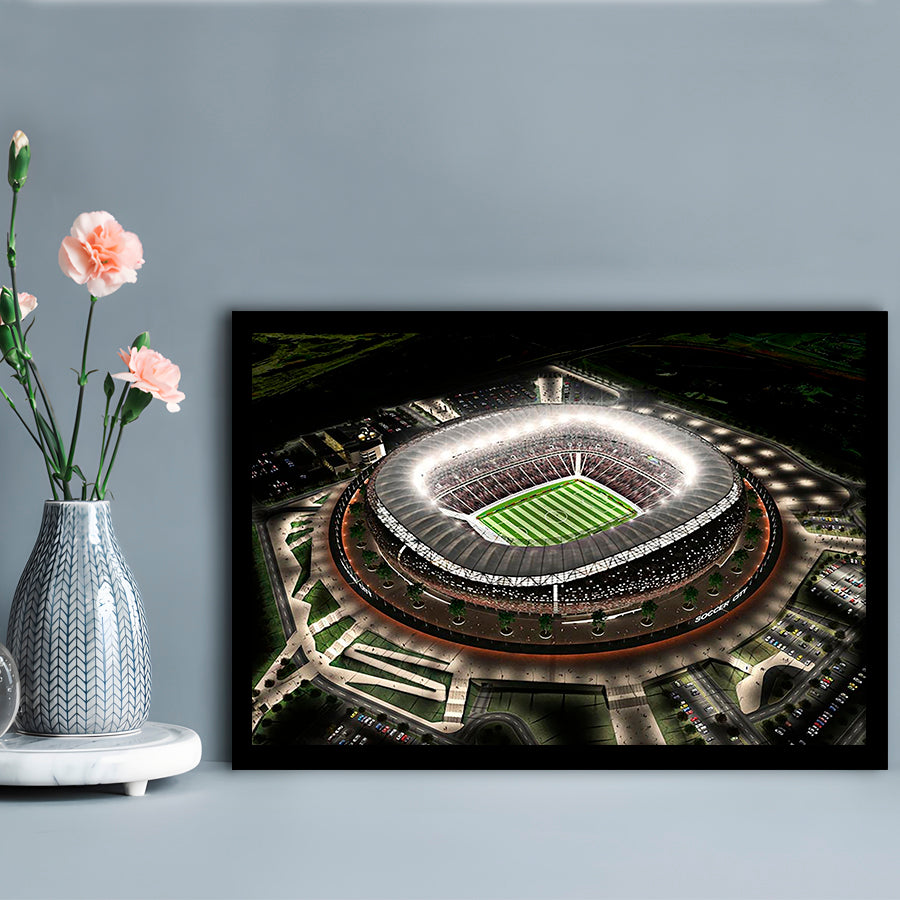 Fnb Stadium, Stadium Canvas, Sport Art, Gift for him, Framed Art Print Wall Decor, Picture Framed