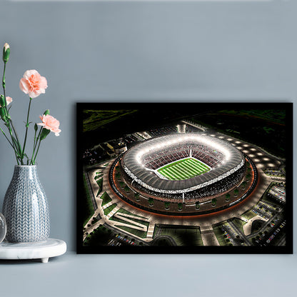 Fnb Stadium, Stadium Canvas, Sport Art, Gift for him, Framed Art Print Wall Decor, Picture Framed