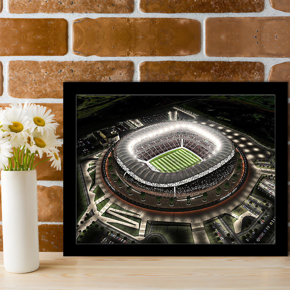 Fnb Stadium, Stadium Canvas, Sport Art, Gift for him, Framed Art Print Wall Decor, Picture Framed