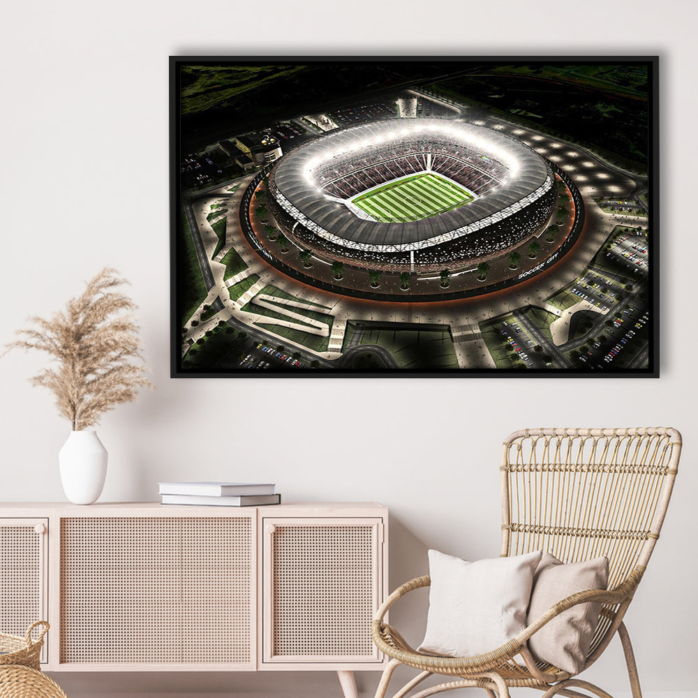 Fnb Stadium, Stadium Canvas, Sport Art, Framed Canvas Print Wall Art, Floating Frame