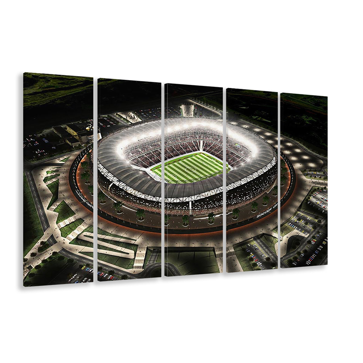 Fnb Stadium, Stadium Canvas, Sport Art, 5 Panel B, Extra Large Canvas, Canvas Print Wall Art