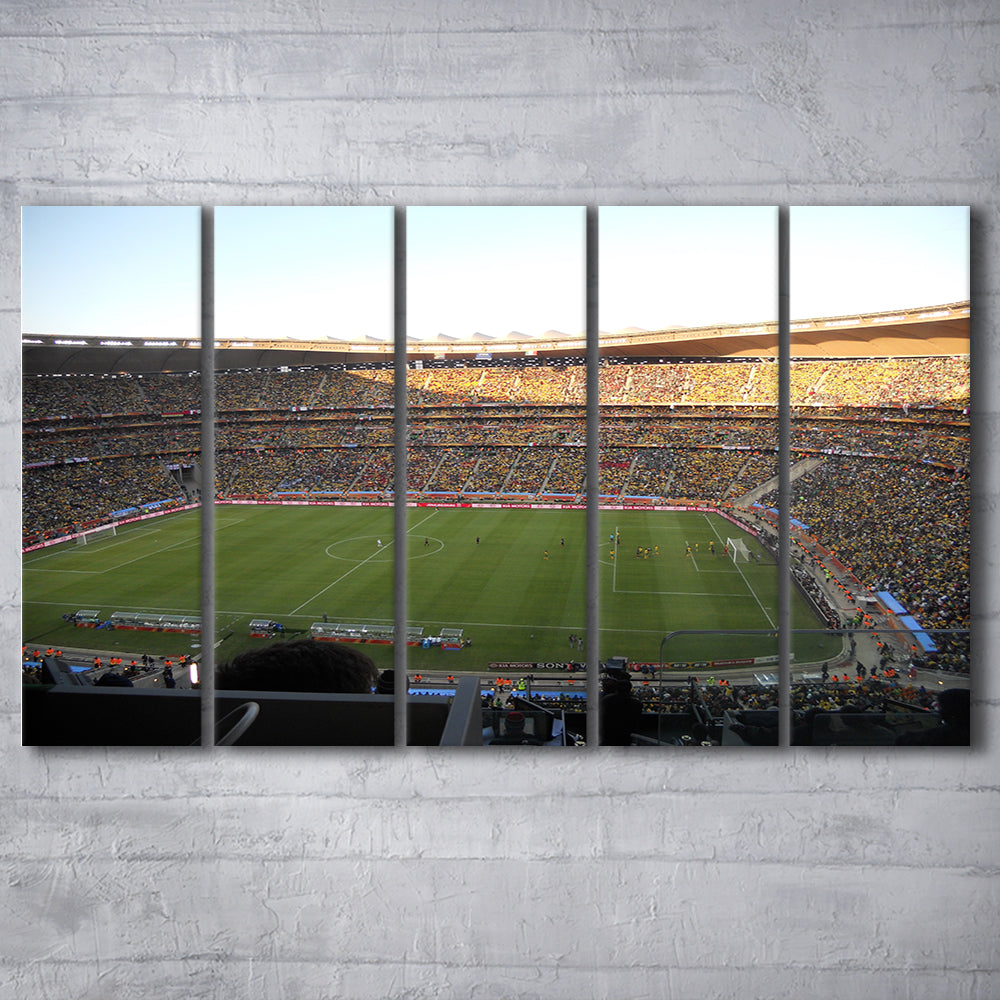 Fnb Stadium bleachers View, Stadium Canvas, Sport Art, 5 Panel B, Extra Large Canvas, Canvas Print Wall Art