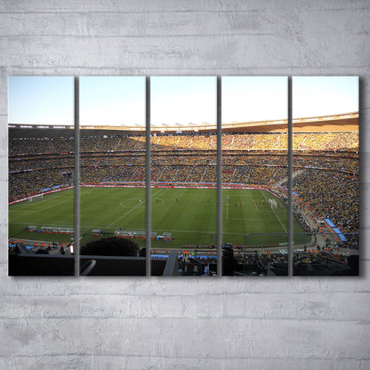 Fnb Stadium bleachers View, Stadium Canvas, Sport Art, 5 Panel B, Extra Large Canvas, Canvas Print Wall Art