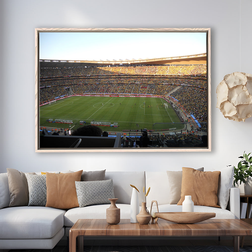 Fnb Stadium bleachers View, Stadium Canvas, Sport Art, Framed Canvas Print Wall Art, Floating Frame