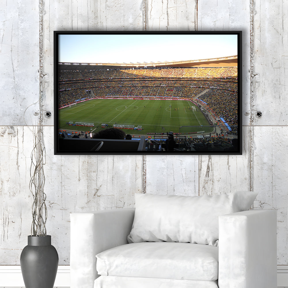 Fnb Stadium bleachers View, Stadium Canvas, Sport Art, Framed Canvas Print Wall Art, Floating Frame