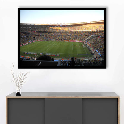 Fnb Stadium bleachers View, Stadium Canvas, Sport Art, Gift for him, Framed Art Print Wall Decor, Picture Framed