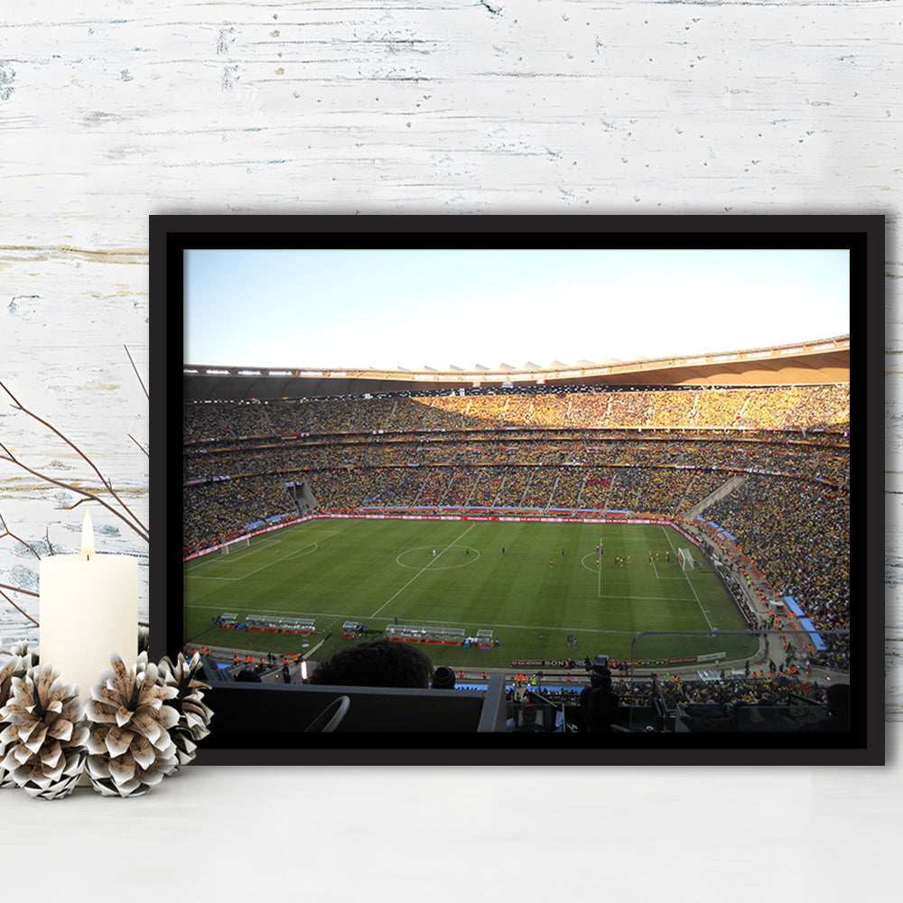 Fnb Stadium bleachers View, Stadium Canvas, Sport Art, Framed Canvas Print Wall Art, Floating Frame