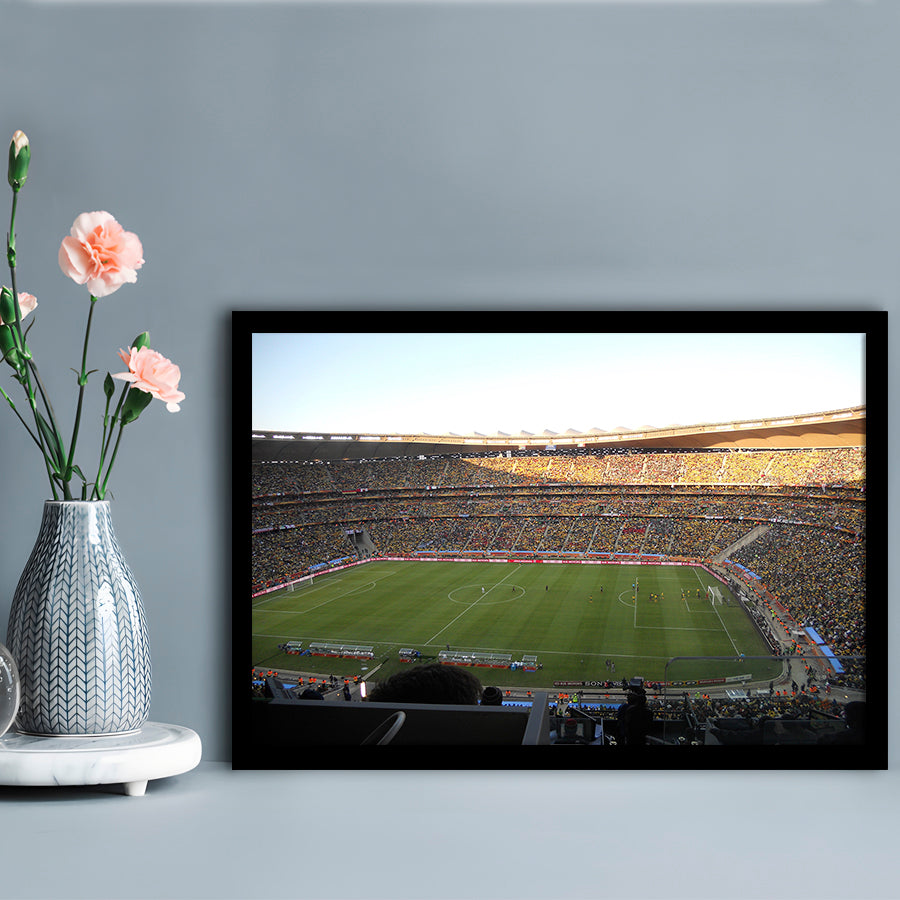 Fnb Stadium bleachers View, Stadium Canvas, Sport Art, Gift for him, Framed Art Print Wall Decor, Picture Framed