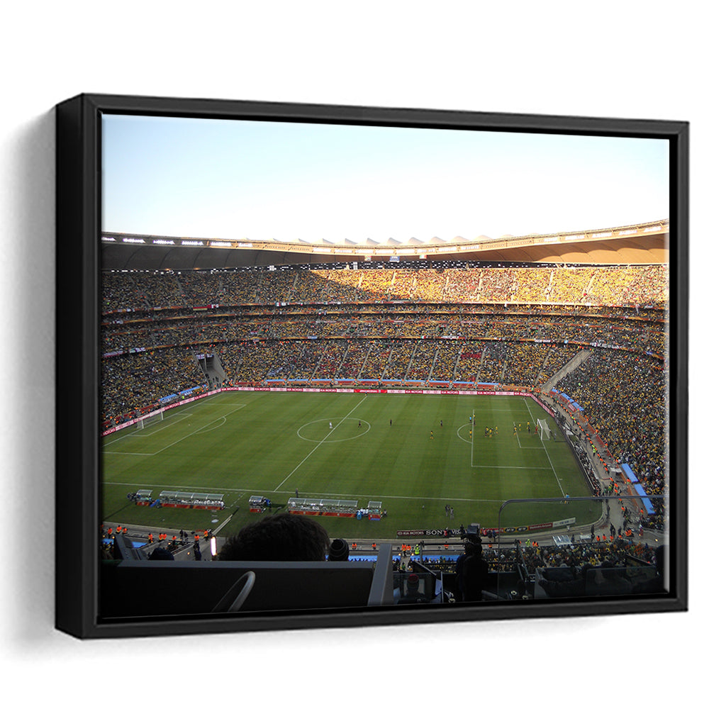 Fnb Stadium bleachers View, Stadium Canvas, Sport Art, Framed Canvas Print Wall Art, Floating Frame