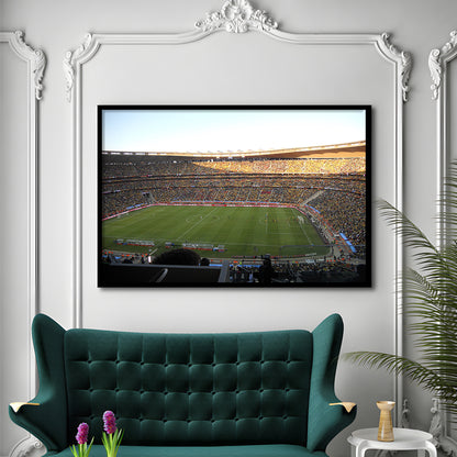 Fnb Stadium bleachers View, Stadium Canvas, Sport Art, Gift for him, Framed Art Print Wall Decor, Picture Framed