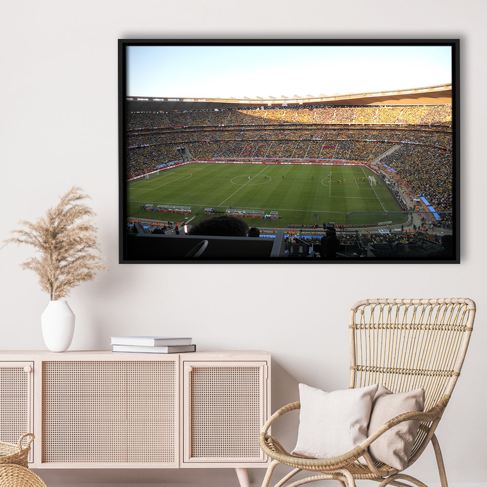Fnb Stadium bleachers View, Stadium Canvas, Sport Art, Framed Canvas Print Wall Art, Floating Frame