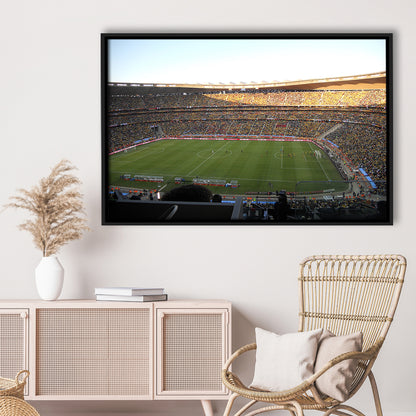 Fnb Stadium bleachers View, Stadium Canvas, Sport Art, Framed Canvas Print Wall Art, Floating Frame