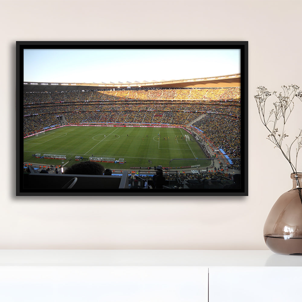 Fnb Stadium bleachers View, Stadium Canvas, Sport Art, Framed Canvas Print Wall Art, Floating Frame