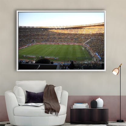 Fnb Stadium bleachers View, Stadium Canvas, Sport Art, Framed Canvas Print Wall Art, Floating Frame