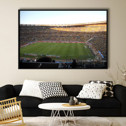 Fnb Stadium bleachers View, Stadium Canvas, Sport Art, Framed Canvas Print Wall Art, Floating Frame
