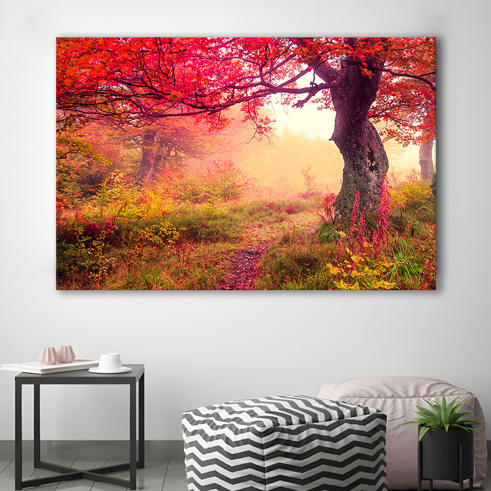 Forest Canvas Print Majestic Landscape Forest Wall Decor, Canvas Print Wall Art, Wall Decor, Painting Canvas