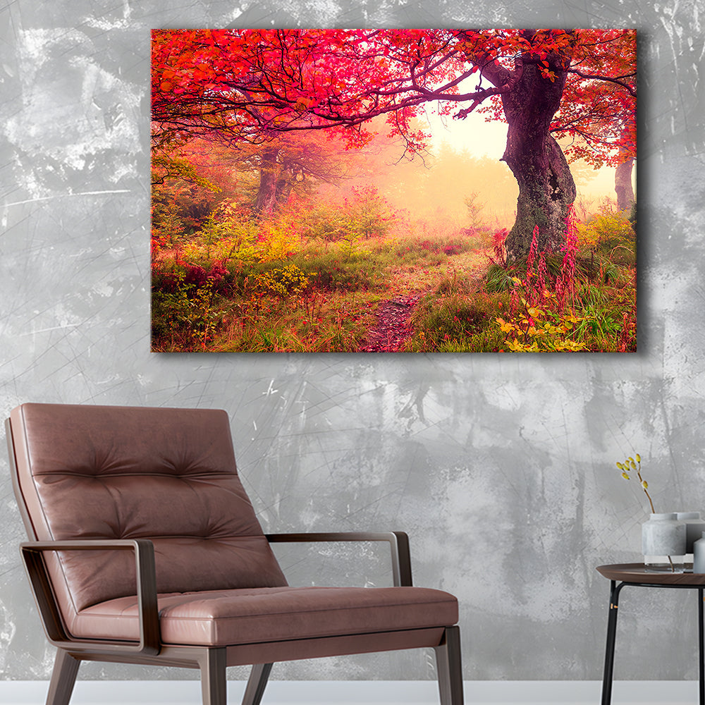 Forest Canvas Print Majestic Landscape Forest Wall Decor, Canvas Print Wall Art, Wall Decor, Painting Canvas