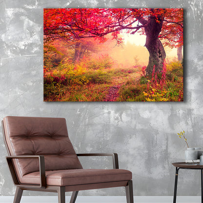 Forest Canvas Print Majestic Landscape Forest Wall Decor, Canvas Print Wall Art, Wall Decor, Painting Canvas