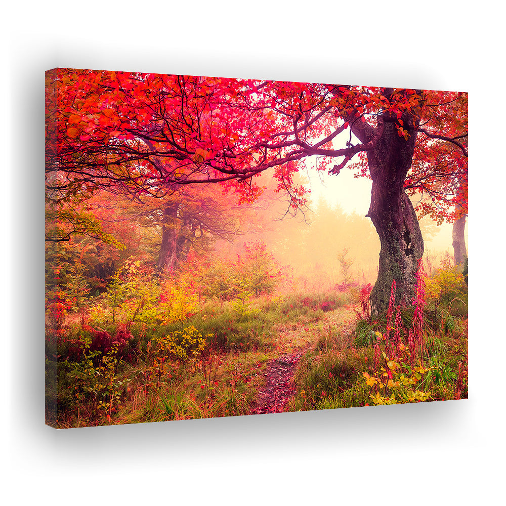 Forest Canvas Print Majestic Landscape Forest Wall Decor, Canvas Print Wall Art, Wall Decor, Painting Canvas
