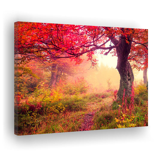 Forest Canvas Print Majestic Landscape Forest Wall Decor, Canvas Print Wall Art, Wall Decor, Painting Canvas