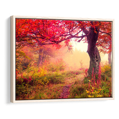 Forest Canvas Print Majestic Landscape Forest Wall Decor, Framed Canvas Print Wall Art, Floating Frame