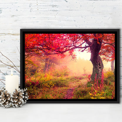 Forest Canvas Print Majestic Landscape Forest Wall Decor, Framed Canvas Print Wall Art, Floating Frame