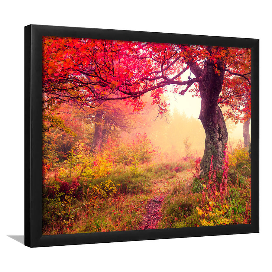 Forest canvas print Majestic landscape Forest wall decor, Framed Art Print Wall Decor, Picture Framed