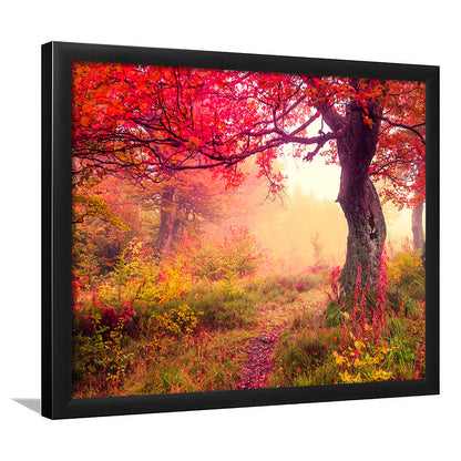 Forest canvas print Majestic landscape Forest wall decor, Framed Art Print Wall Decor, Picture Framed