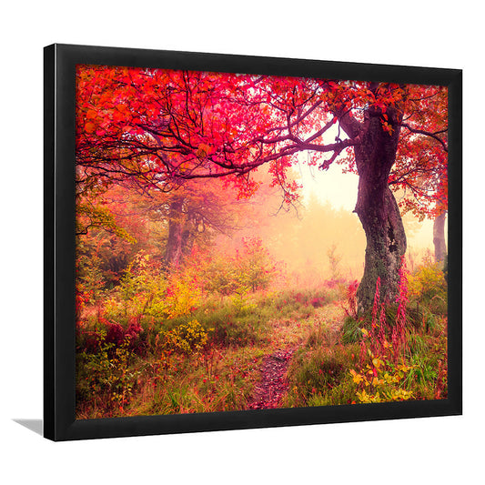 Forest canvas print Majestic landscape Forest wall decor, Framed Art Print Wall Decor, Picture Framed