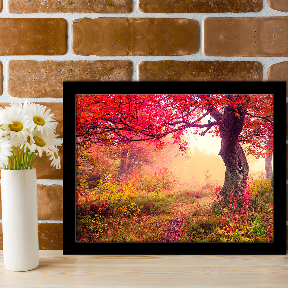 Forest canvas print Majestic landscape Forest wall decor, Framed Art Print Wall Decor, Picture Framed