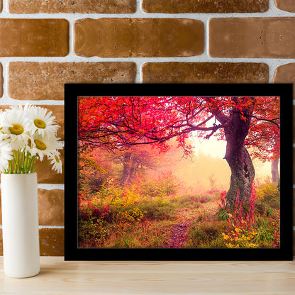 Forest canvas print Majestic landscape Forest wall decor, Framed Art Print Wall Decor, Picture Framed