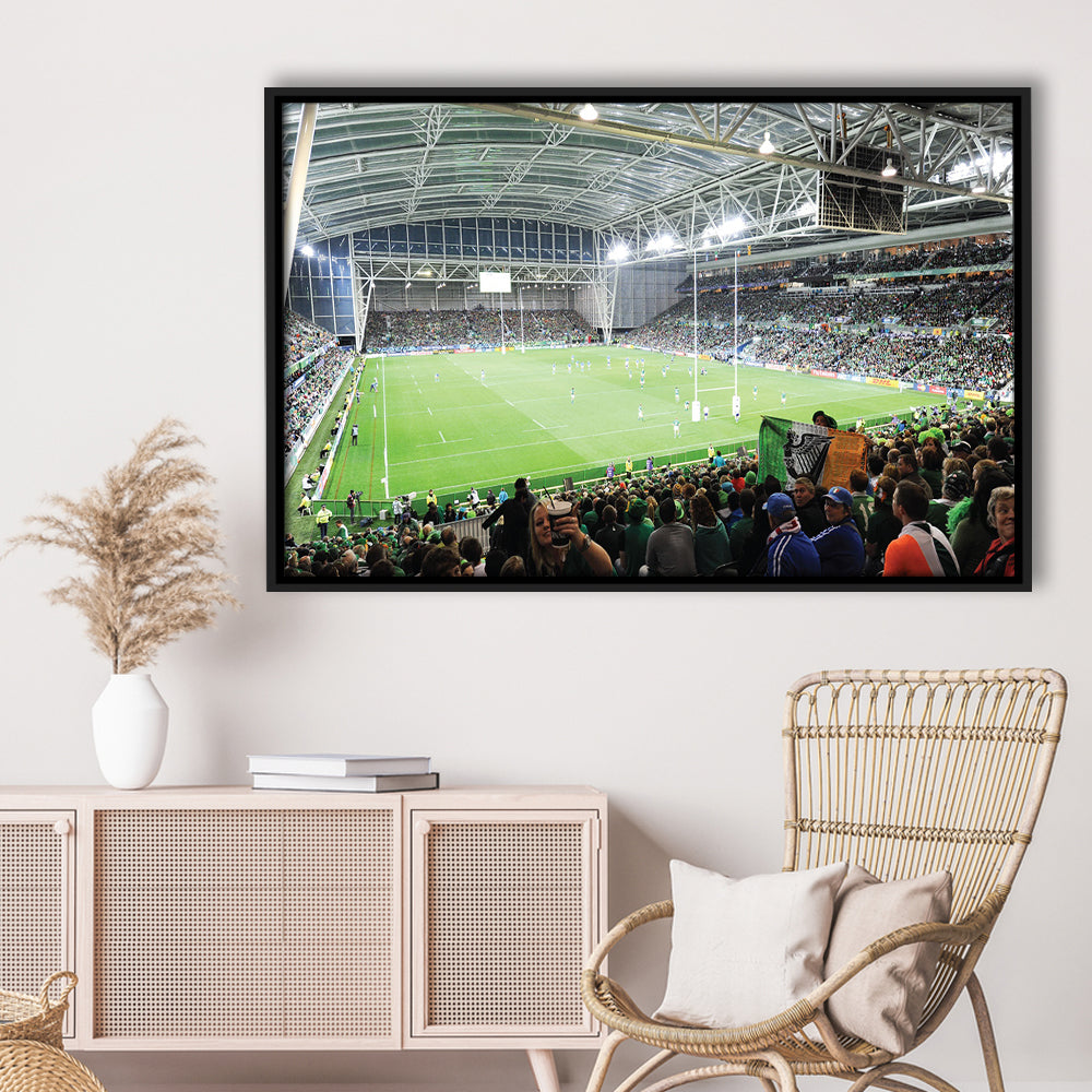 ForsythBarr, Stadium Canvas, Sport Art, Framed Canvas Print Wall Art, Floating Frame