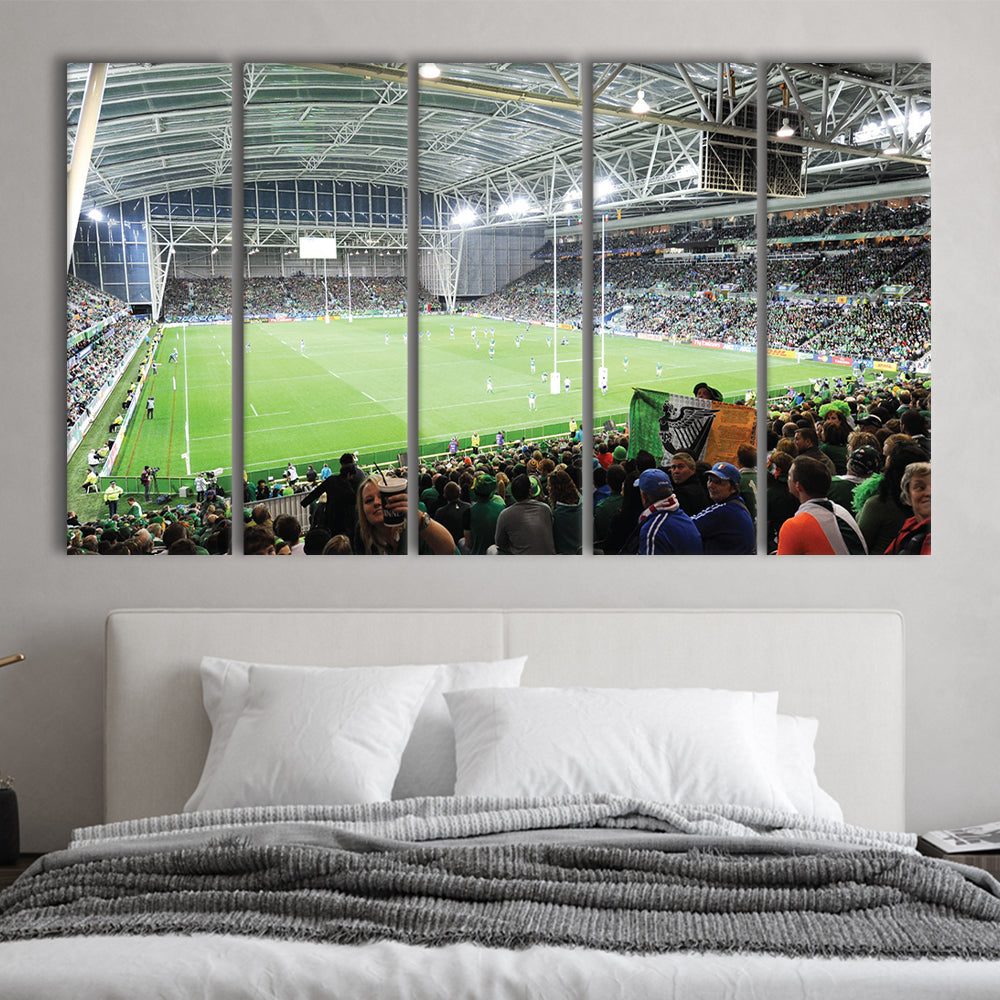 ForsythBarr, Stadium Canvas, Sport Art, 5 Panel B, Extra Large Canvas, Canvas Print Wall Art