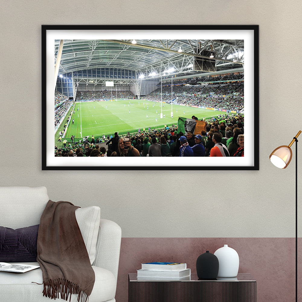 ForsythBarr, Stadium Canvas, Sport Art, Gift for him, White Border Framed Art Print Wall Decor