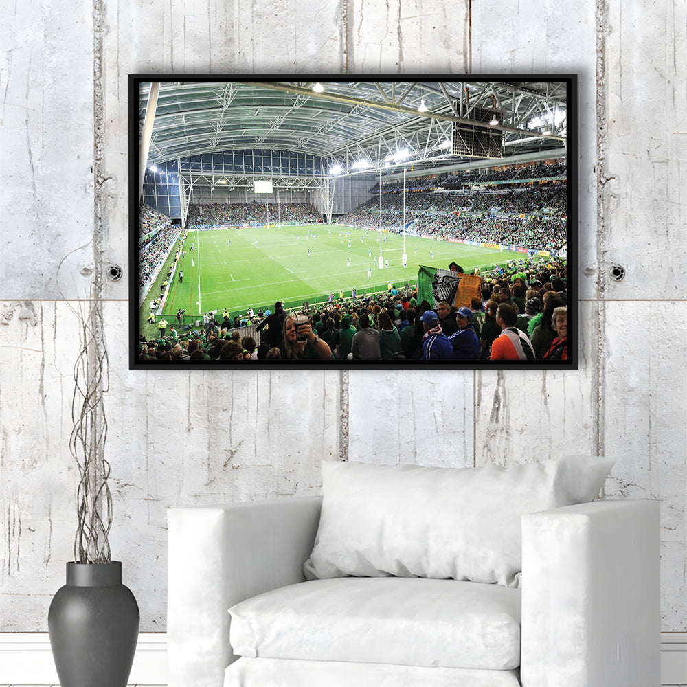 ForsythBarr, Stadium Canvas, Sport Art, Framed Canvas Print Wall Art, Floating Frame