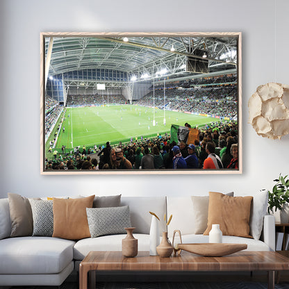 ForsythBarr, Stadium Canvas, Sport Art, Framed Canvas Print Wall Art, Floating Frame