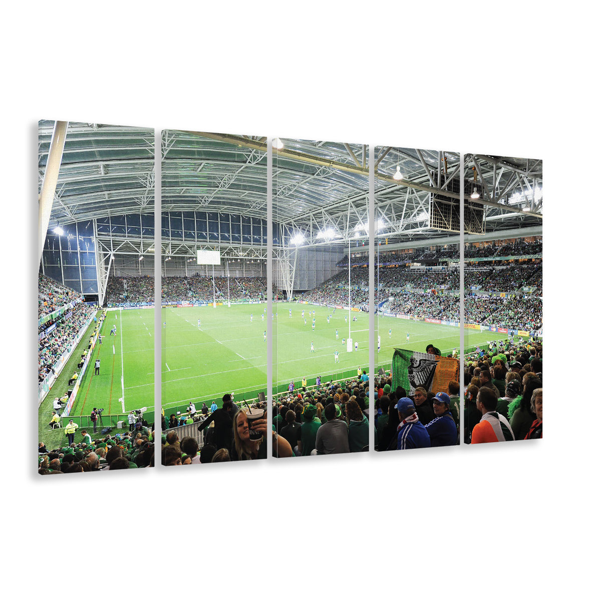 ForsythBarr, Stadium Canvas, Sport Art, 5 Panel B, Extra Large Canvas, Canvas Print Wall Art