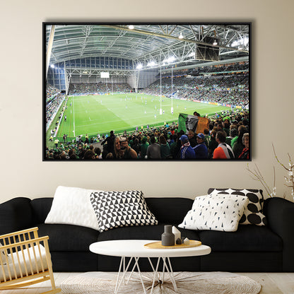 ForsythBarr, Stadium Canvas, Sport Art, Framed Canvas Print Wall Art, Floating Frame