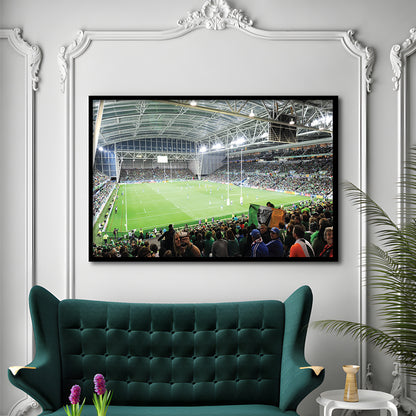 ForsythBarr, Stadium Canvas, Sport Art, Gift for him, Framed Art Print Wall Decor, Picture Framed