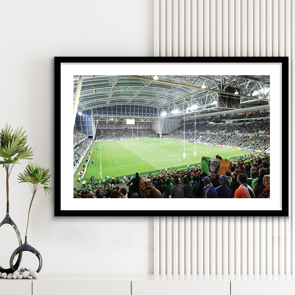 ForsythBarr, Stadium Canvas, Sport Art, Gift for him, White Border Framed Art Print Wall Decor