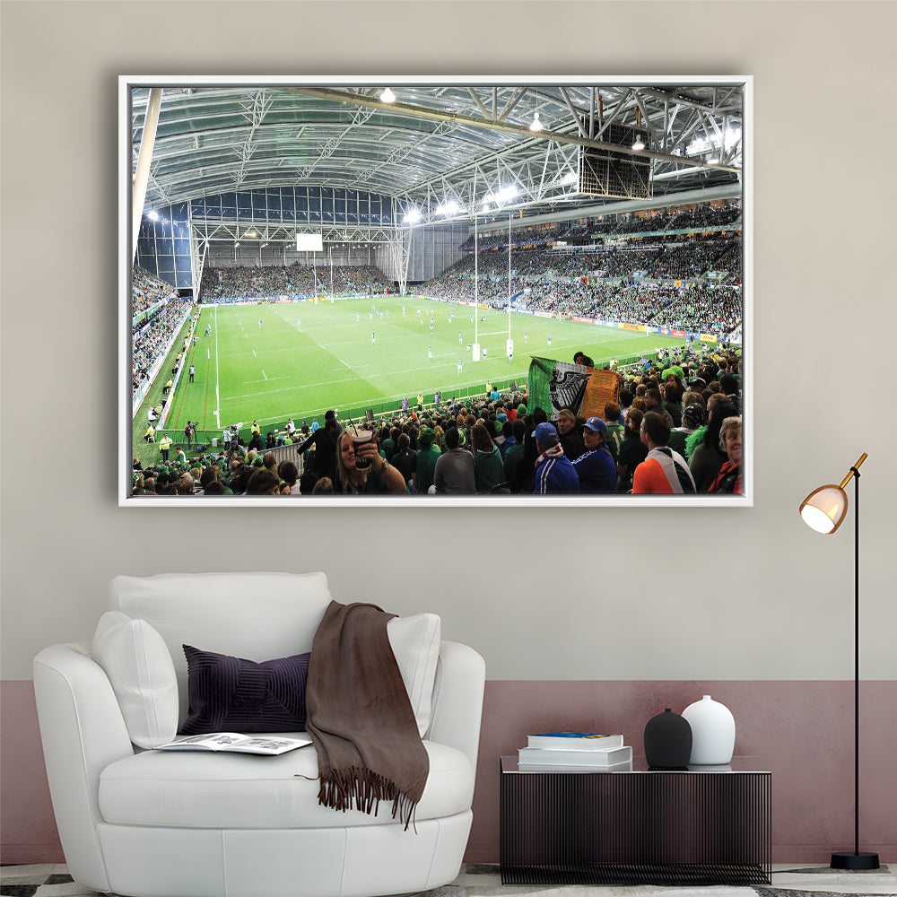 ForsythBarr, Stadium Canvas, Sport Art, Framed Canvas Print Wall Art, Floating Frame