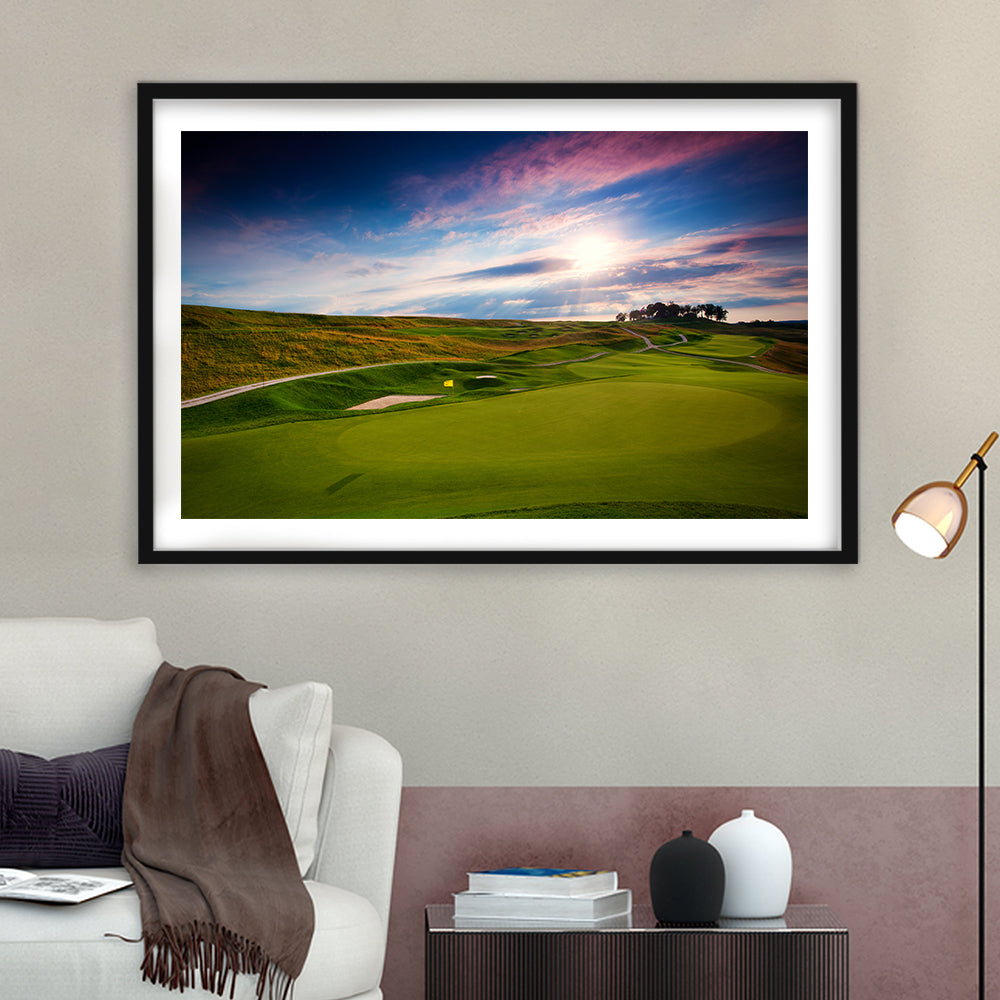 French Lick Resort Best Golf Resorts Courses, Goft Art Print, Framed Art Print White Border Wall Decor