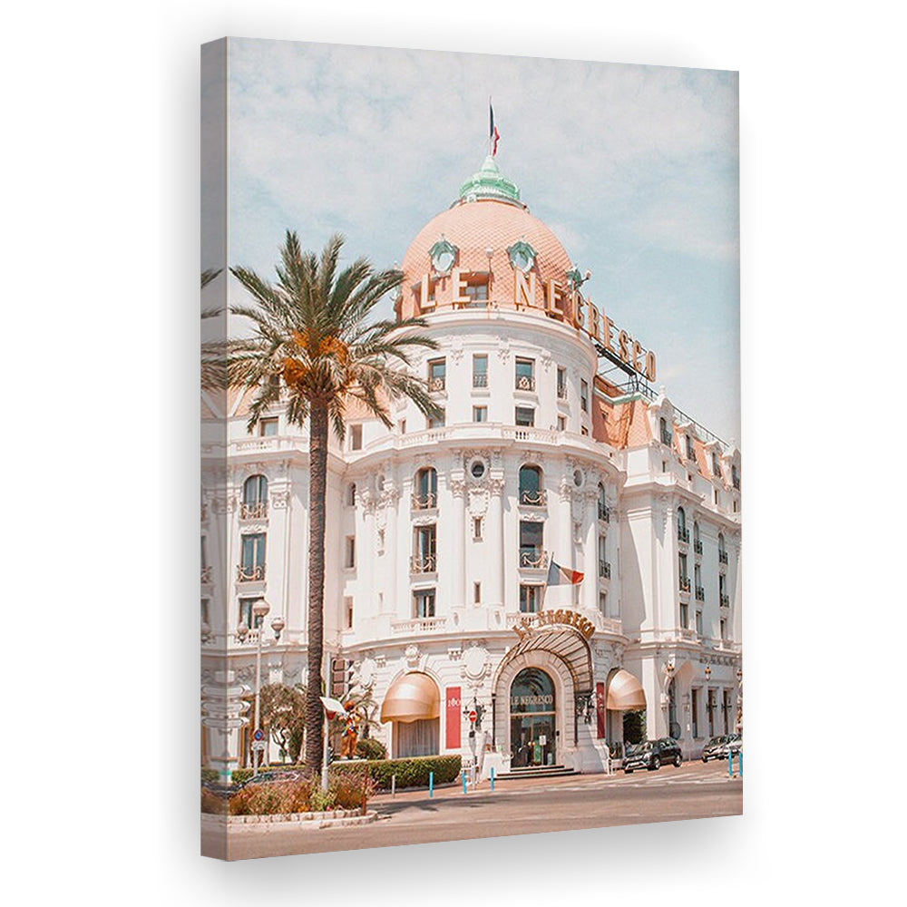 French Riviera Print Building Wall Art Nice Photography Print, Canvas Prints Wall Art