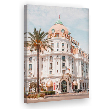 French Riviera Print Building Wall Art Nice Photography Print, Canvas Prints Wall Art