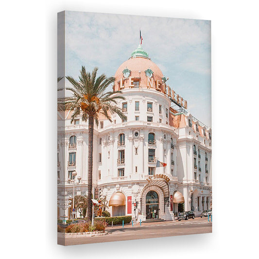 French Riviera Print Building Wall Art Nice Photography Print, Canvas Prints Wall Art