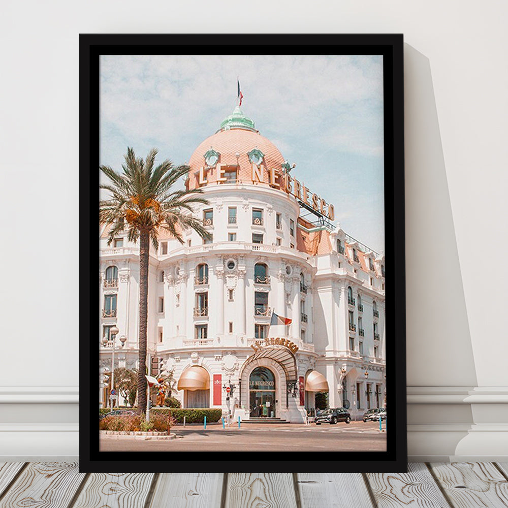 French Riviera Print Building Wall Art Nice Photography Print, Framed Canvas Prints Wall Art