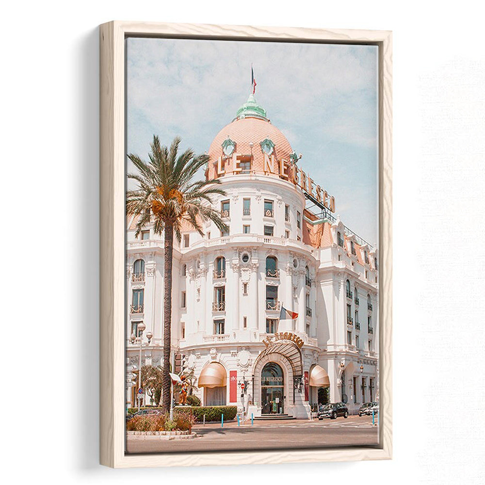 French Riviera Print Building Wall Art Nice Photography Print, Framed Canvas Prints Wall Art