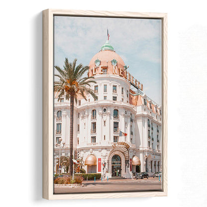 French Riviera Print Building Wall Art Nice Photography Print, Framed Canvas Prints Wall Art