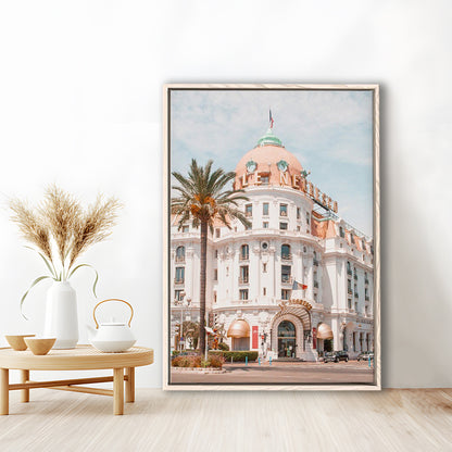 French Riviera Print Building Wall Art Nice Photography Print, Framed Canvas Prints Wall Art