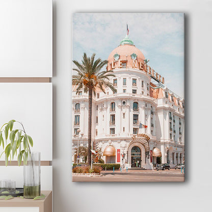 French Riviera Print Building Wall Art Nice Photography Print, Canvas Prints Wall Art